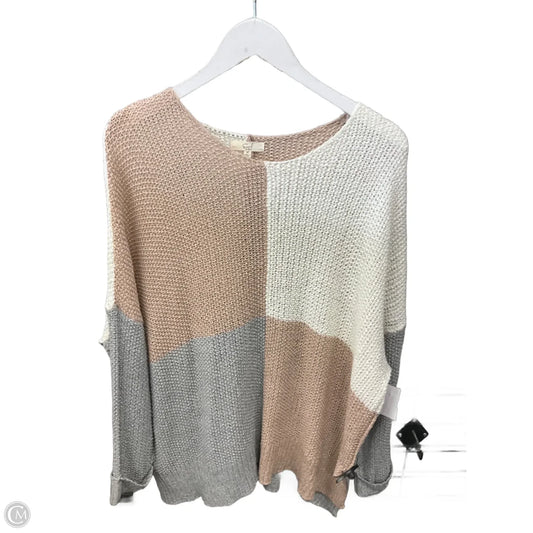 Sweater By Easel In Cream, Size: M