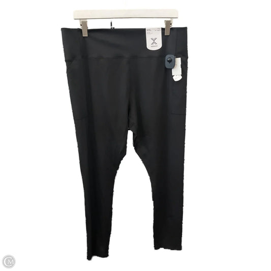 Athletic Leggings By Xersion In Black, Size: Xxl