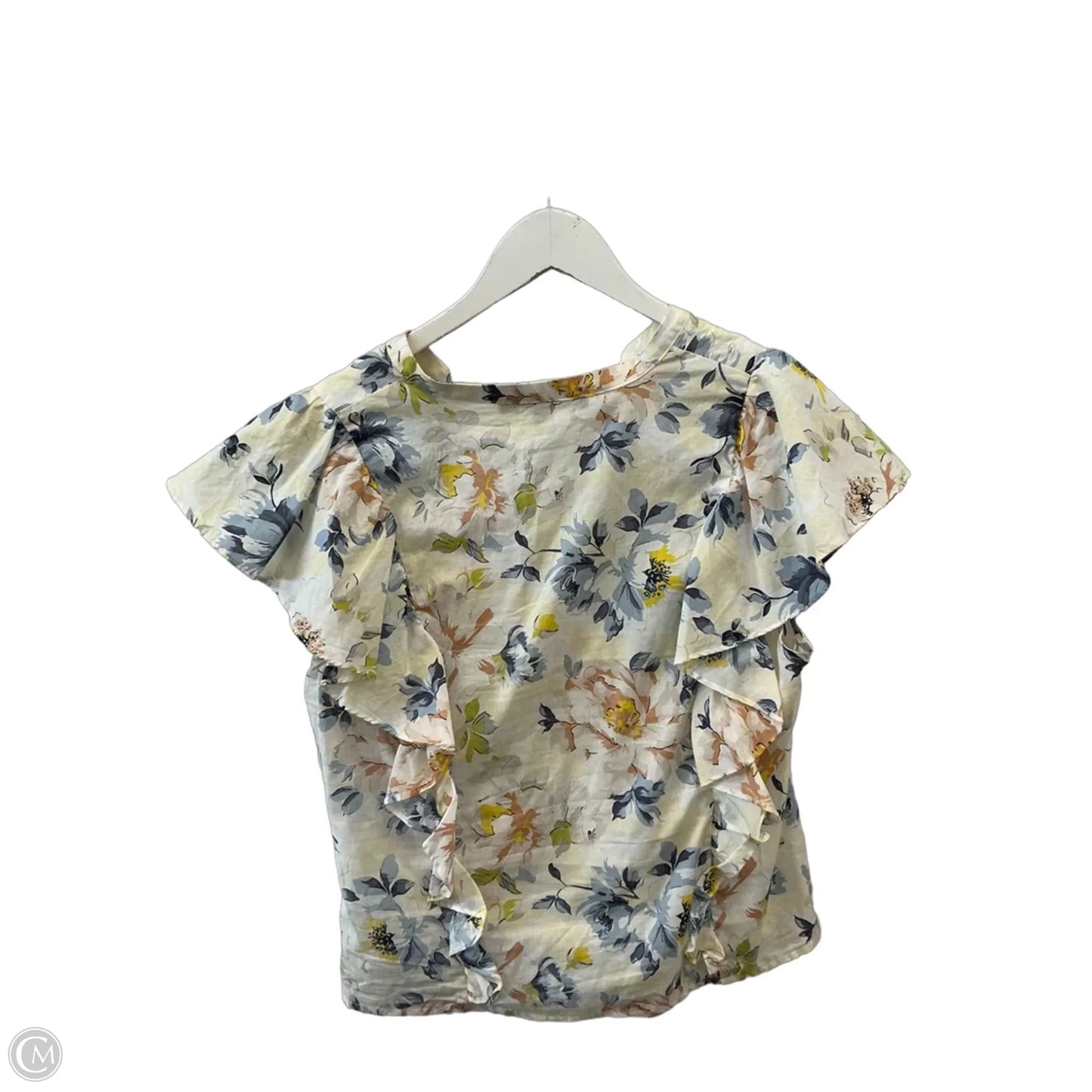 Top Short Sleeve By Marc New York In Cream, Size: M