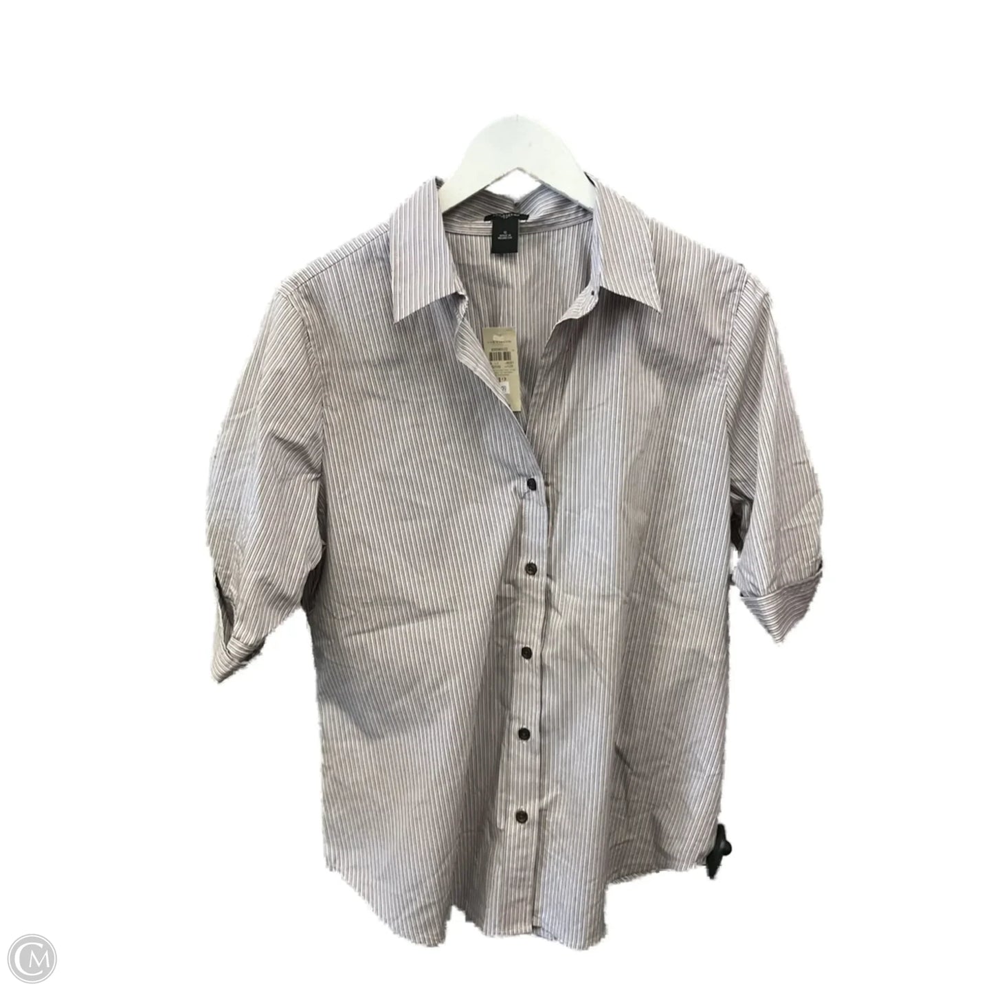 Top Short Sleeve By Ann Taylor In Pink, Size: L