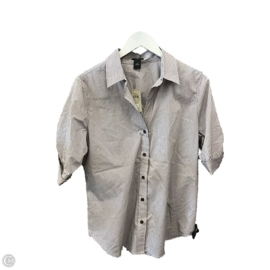 Top Short Sleeve By Ann Taylor In Pink, Size: L