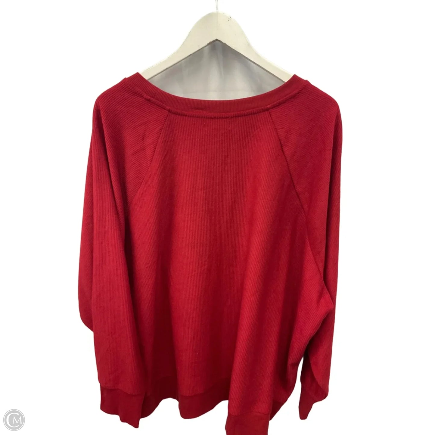 Top Long Sleeve By Maurices In Red, Size: 3x