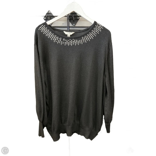 Sweater By Terra & Sky In Black, Size: 3x