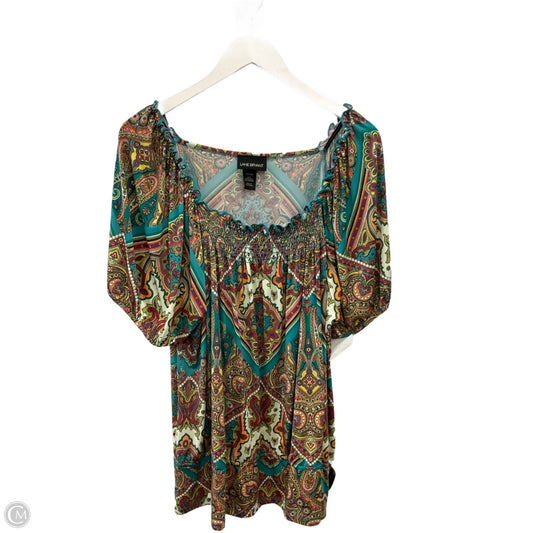 Top Short Sleeve By Lane Bryant In Green, Size: 3x
