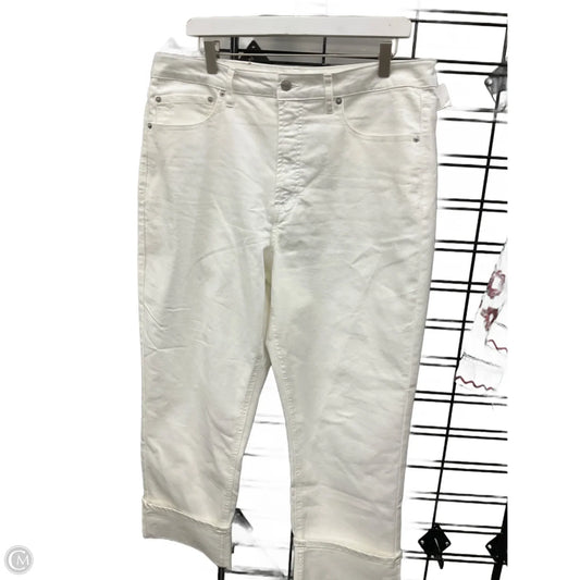 Jeans Designer By Frye In White, Size: 14