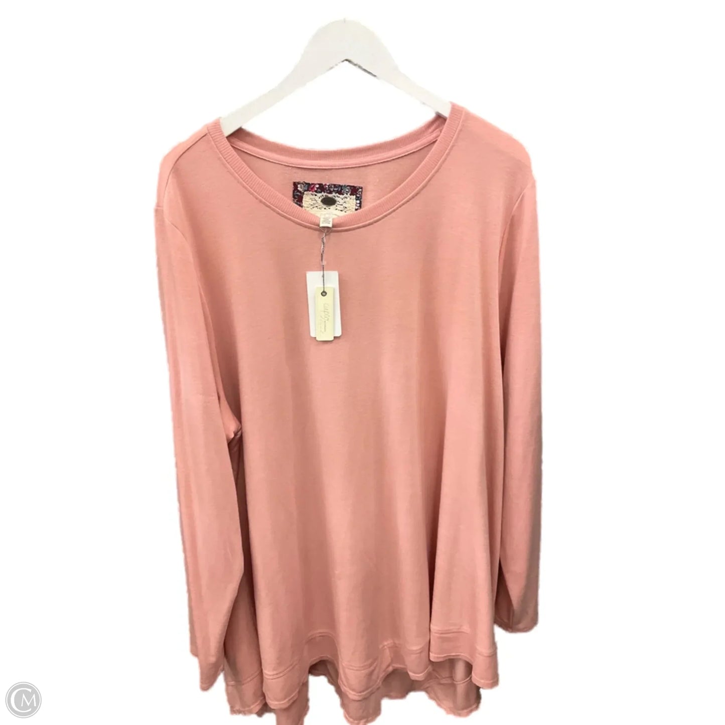 Top Long Sleeve By Cupio In Pink, Size: 3x