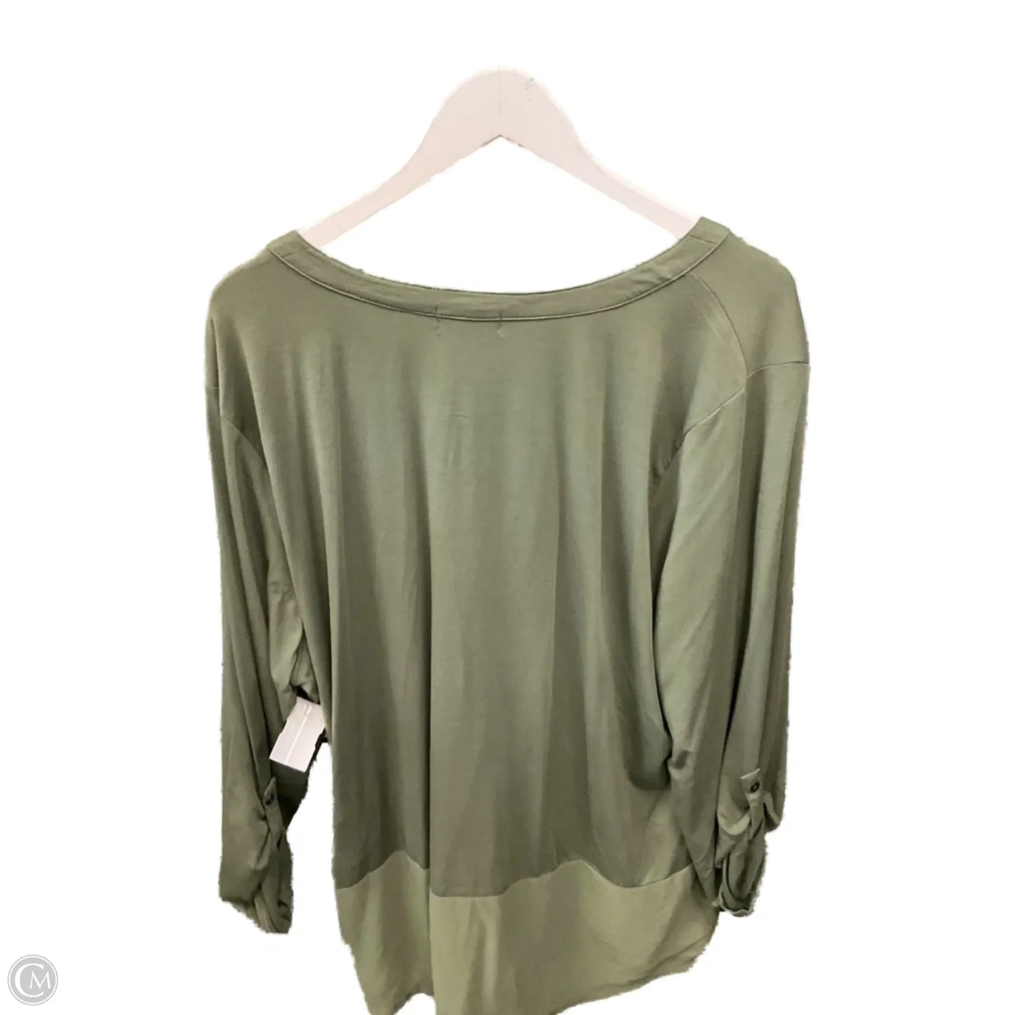 Top Long Sleeve By Verve Ami In Green, Size: 2x