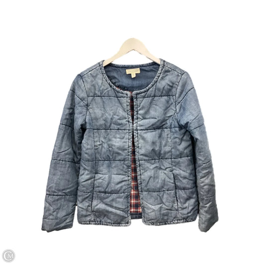 Jacket Denim By Cloth & Stone In Blue Denim, Size: S