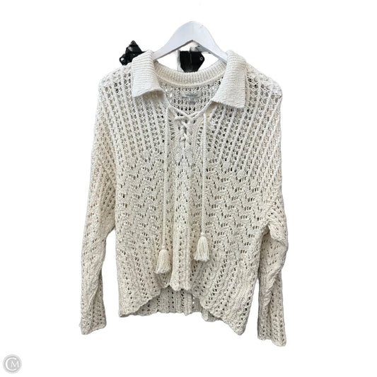 Sweater By American Eagle In Cream, Size: M