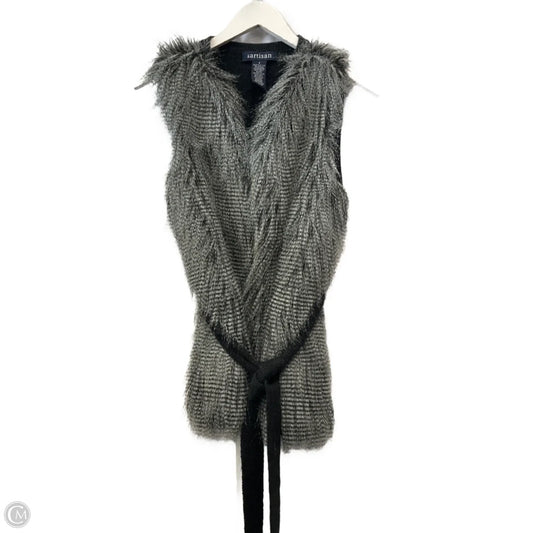 Vest Sweater By Artisan Ny In Grey, Size: S