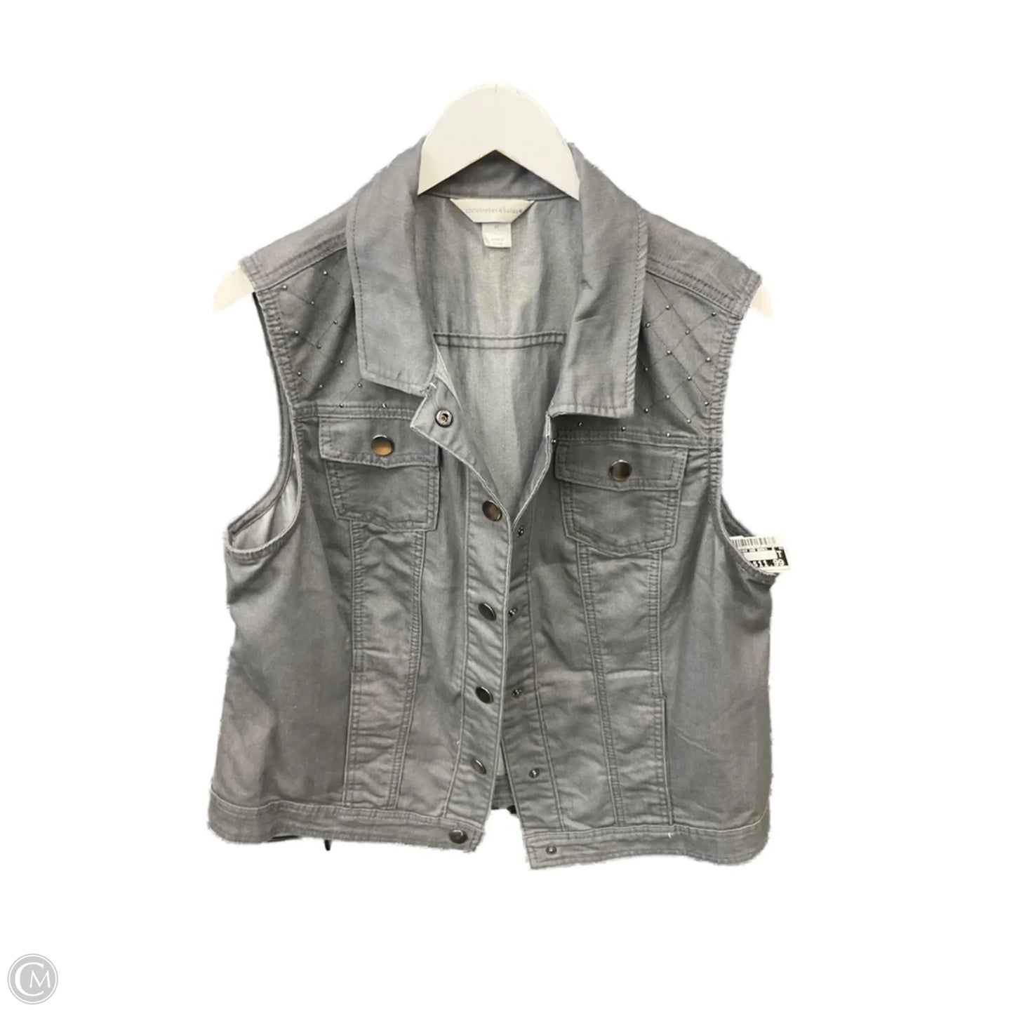 Vest Other By Christopher And Banks In Grey, Size: Xl