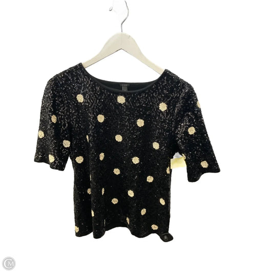 Top Short Sleeve By J. Crew In Black & White, Size: M