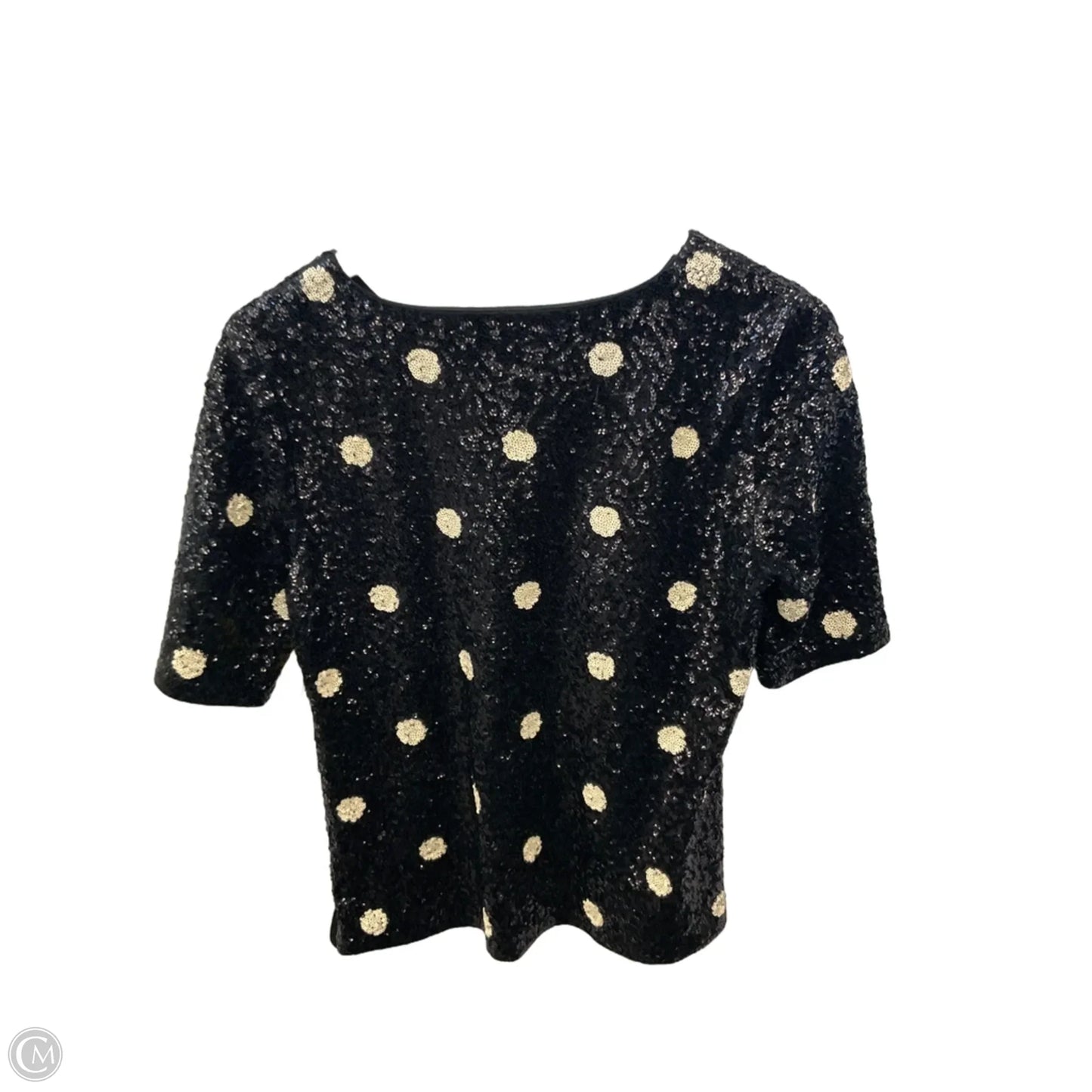 Top Short Sleeve By J. Crew In Black & White, Size: M