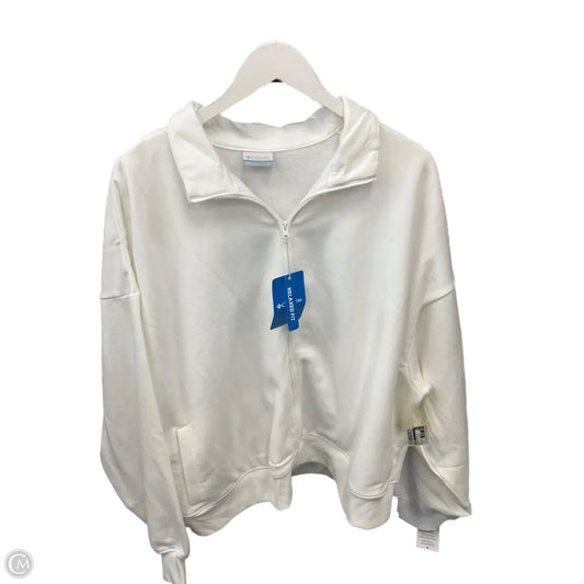 Athletic Jacket By Columbia In White, Size: 2x