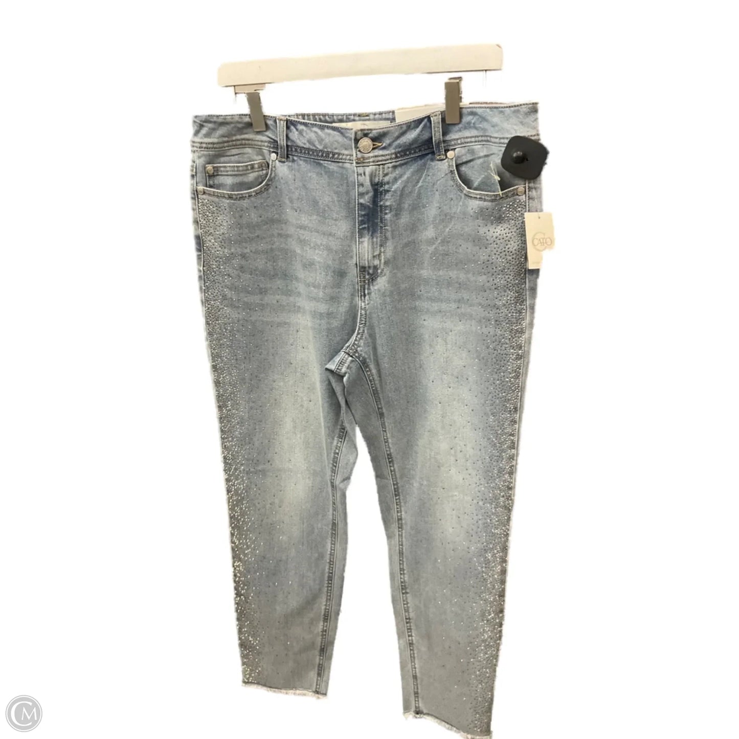 Jeans Skinny By Cato In Blue Denim, Size: 14