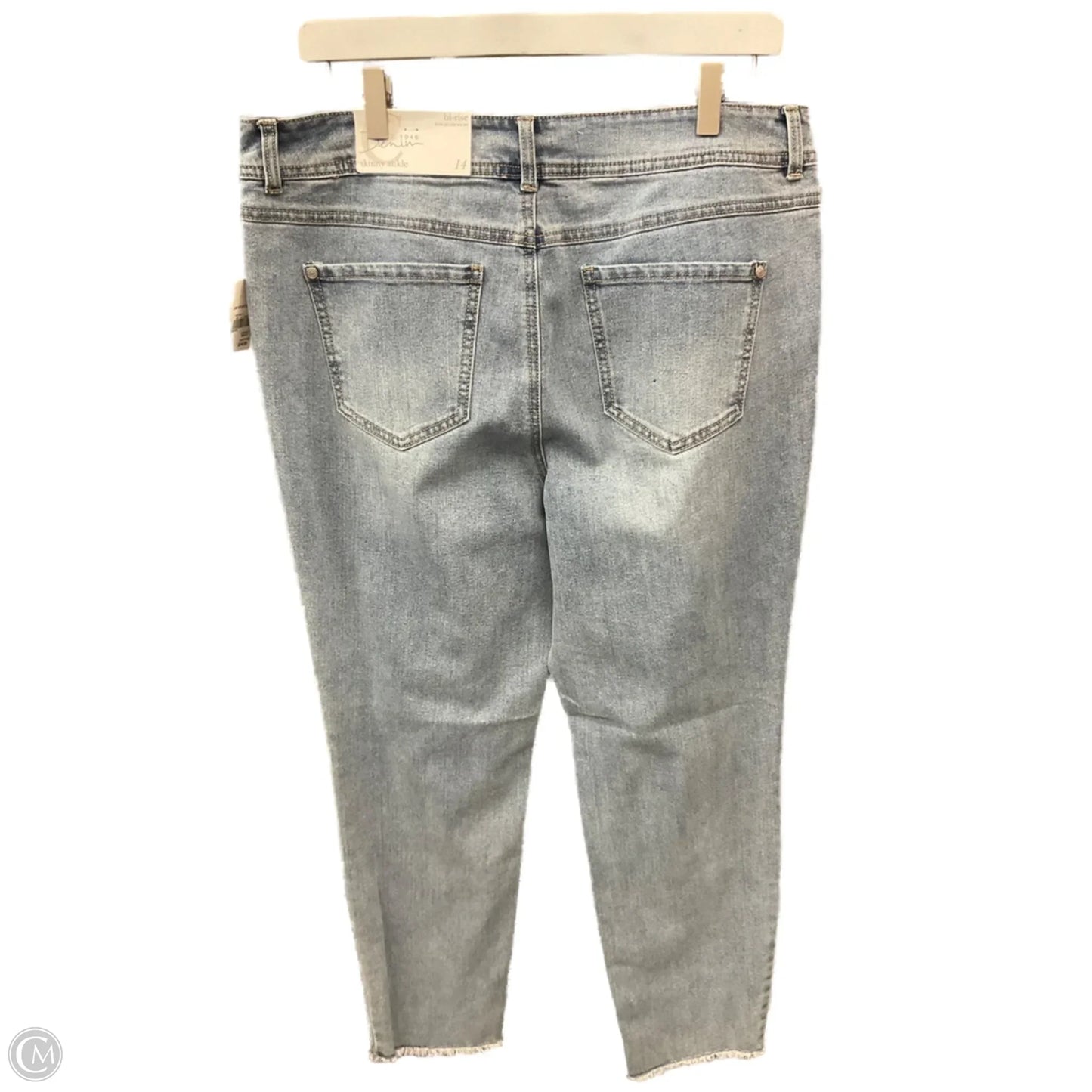 Jeans Skinny By Cato In Blue Denim, Size: 14