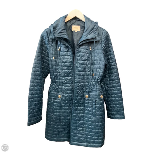 Coat Puffer & Quilted By Shelli Segal In Teal, Size: S