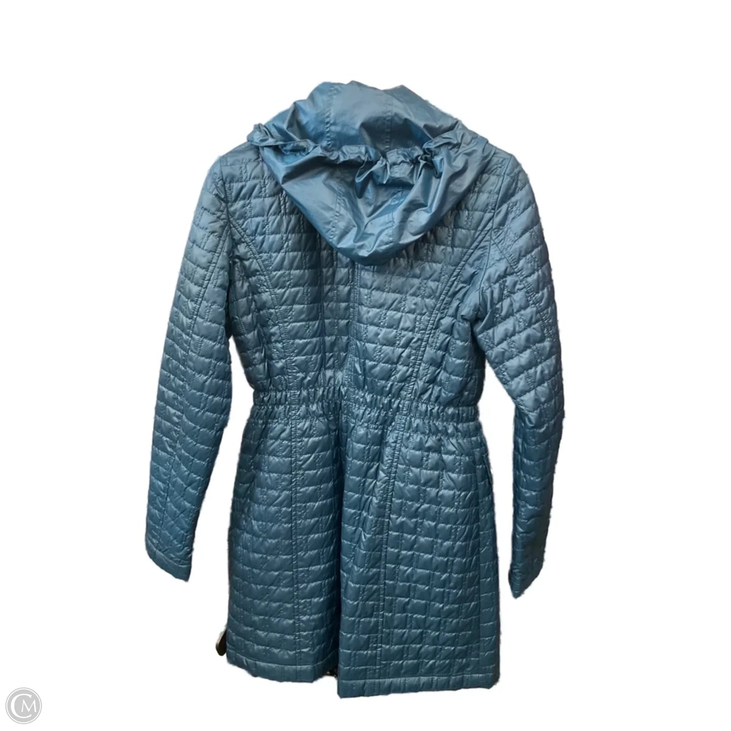 Coat Puffer & Quilted By Shelli Segal In Teal, Size: S