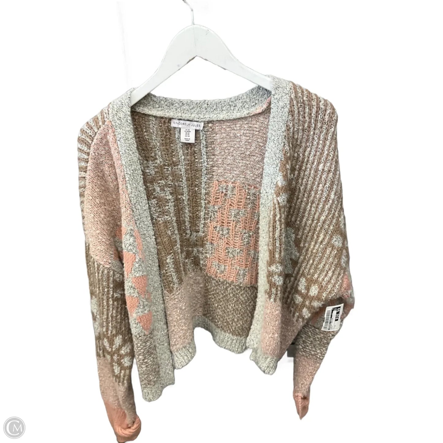 Sweater Cardigan By Sincerely Jules In Peach, Size: M