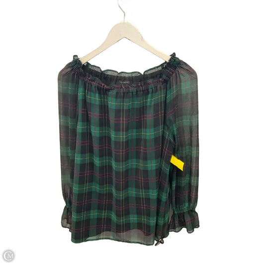 Top Long Sleeve By Talbots In Green, Size: M