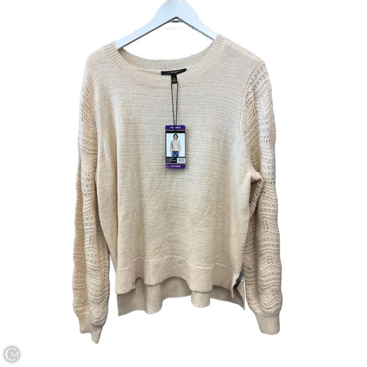 Sweater By Christian Siriano In Beige, Size: Xxl