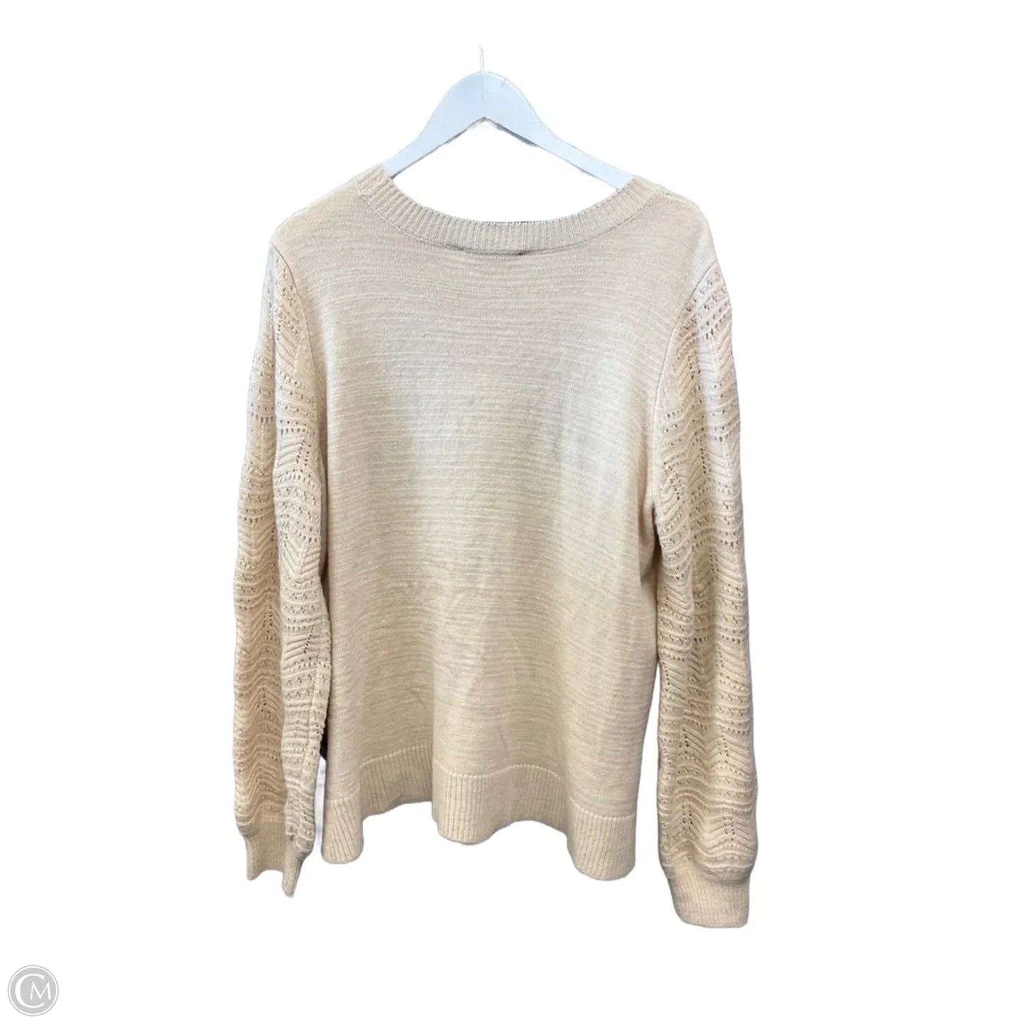 Sweater By Christian Siriano In Beige, Size: Xxl