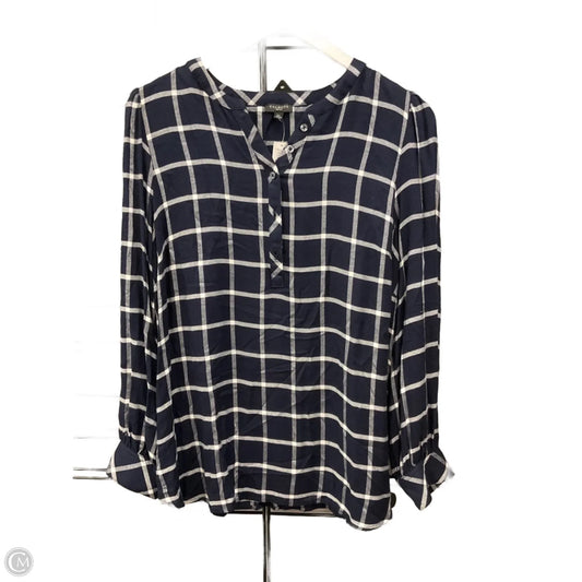 Top Long Sleeve By Talbots In Blue, Size: L