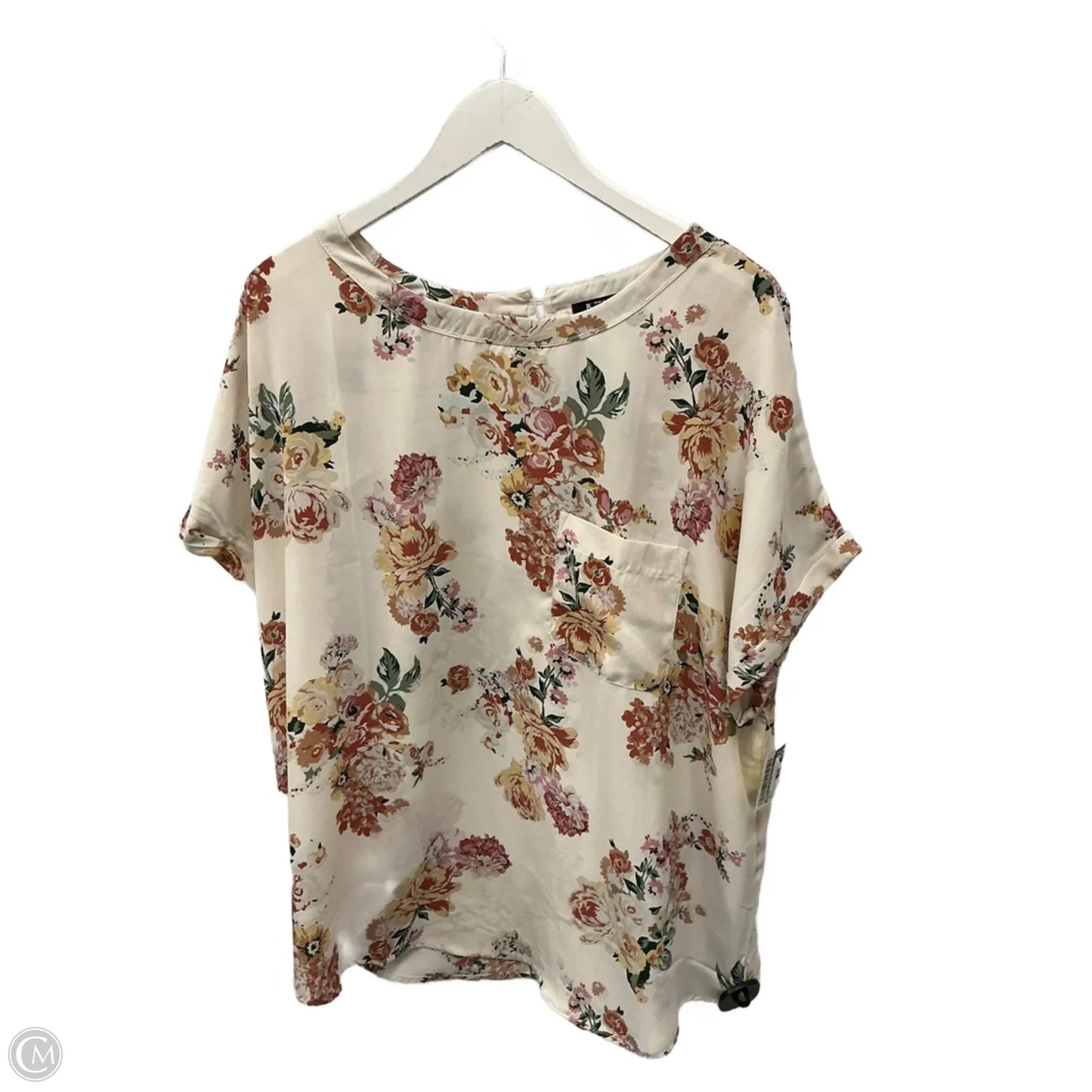 Top Short Sleeve By Buffalo David Bitton In Cream, Size: Xxl