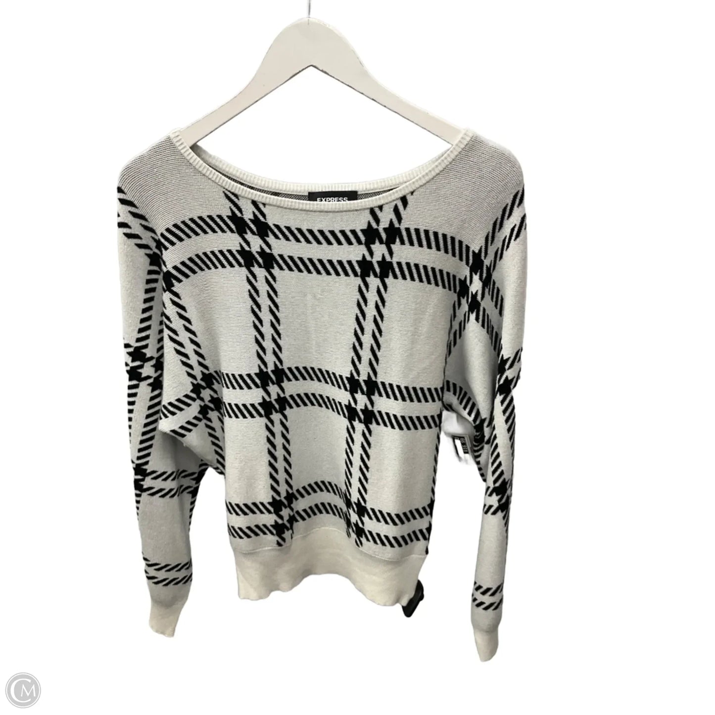 Sweater By Express In White, Size: S