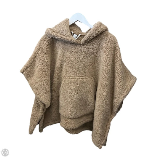Poncho By Clothes Mentor In Tan, Size: Osfm