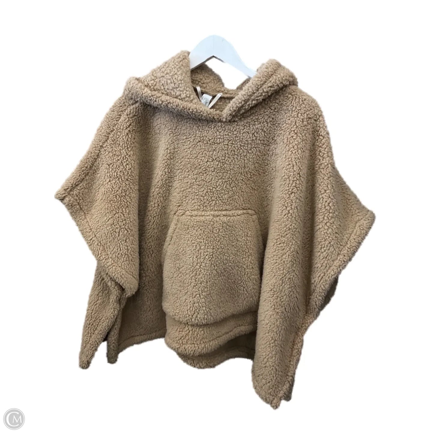 Poncho By Clothes Mentor In Tan, Size: Osfm