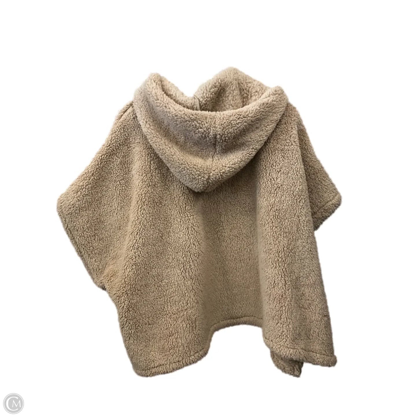 Poncho By Clothes Mentor In Tan, Size: Osfm
