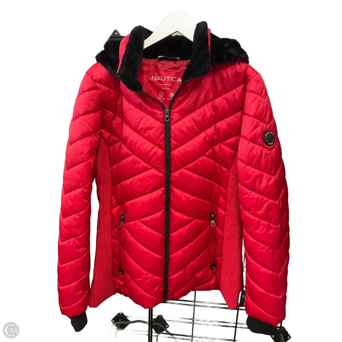 Coat Puffer & Quilted By Nautica In Red, Size: Xl