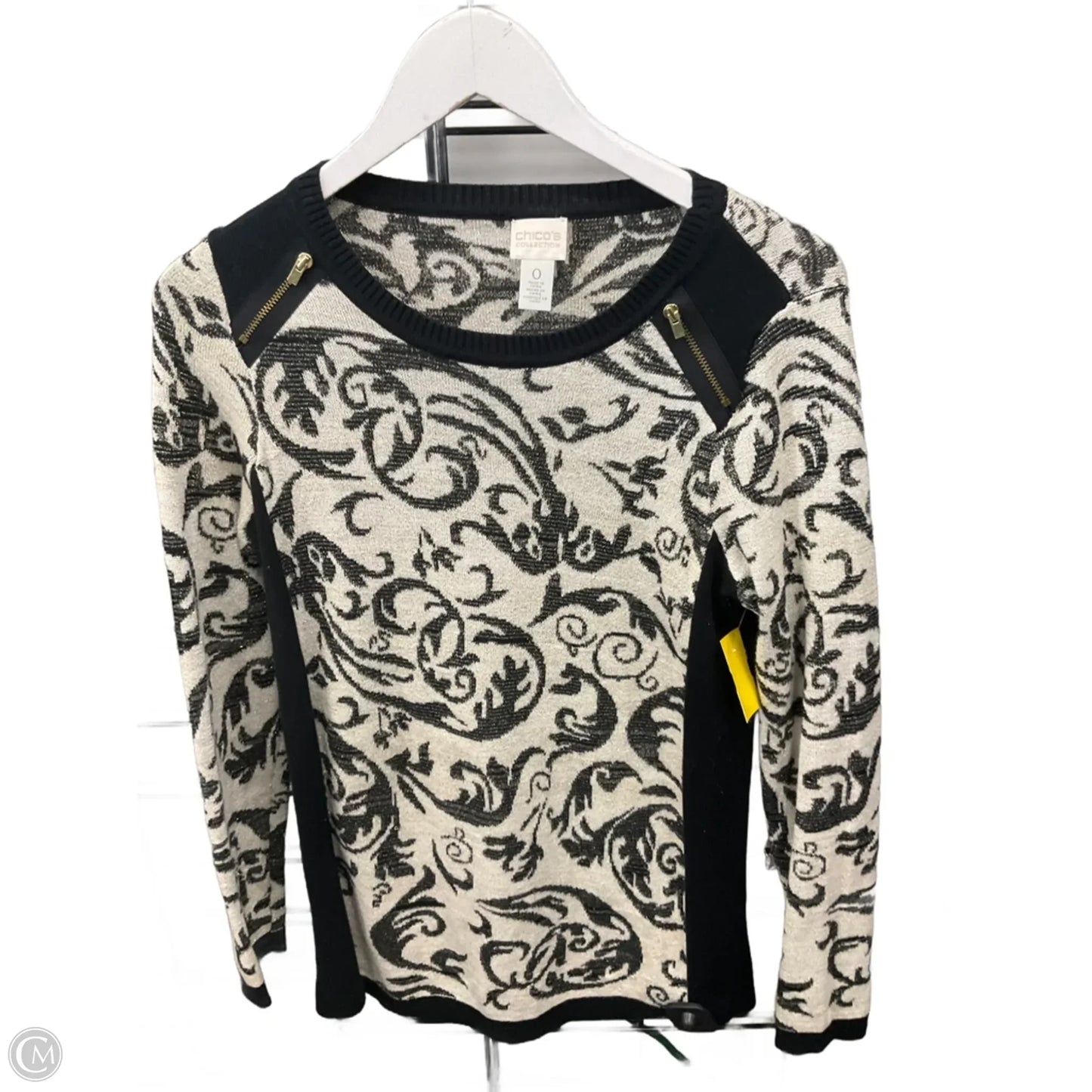 Sweater By Chicos In Gold, Size: S