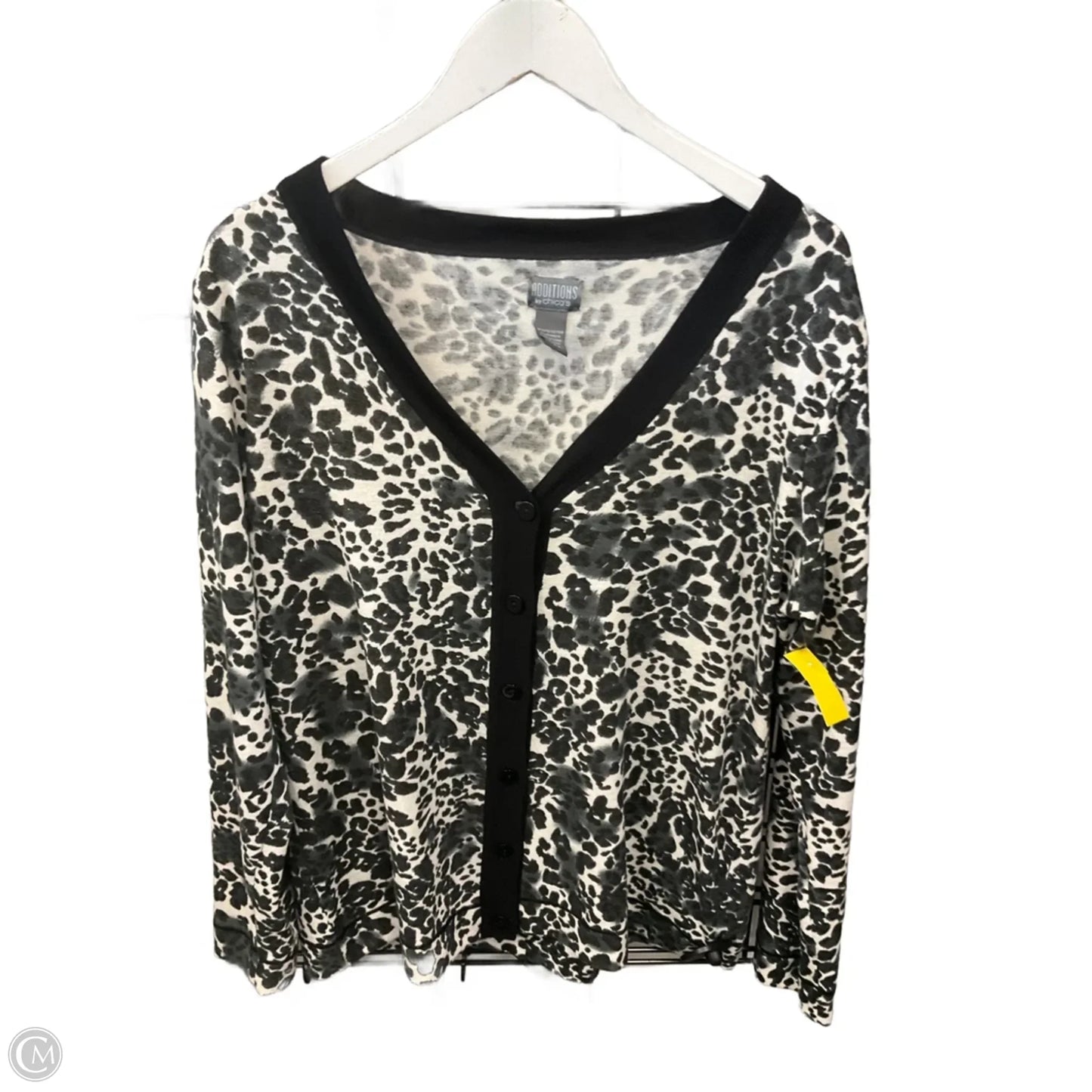 Cardigan By Chicos In Animal Print, Size: L