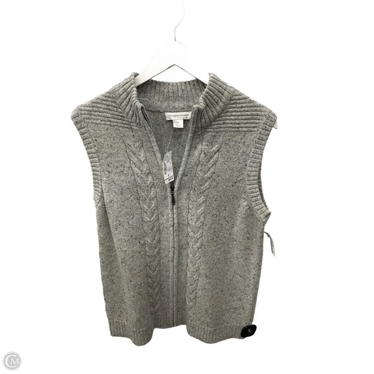 Sweater Short Sleeve By Christopher And Banks In Grey, Size: M