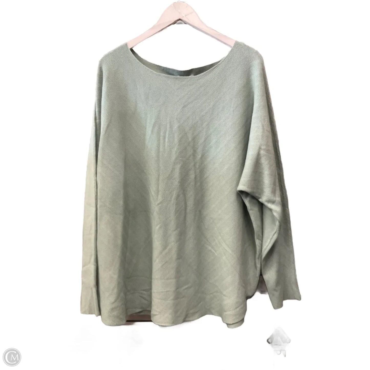 Top Long Sleeve By Vila Milano In Green, Size: 2x