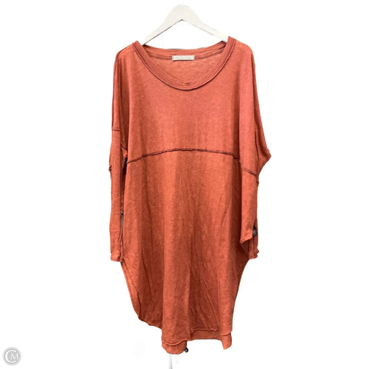 Tunic Long Sleeve By We The Free In Orange, Size: M