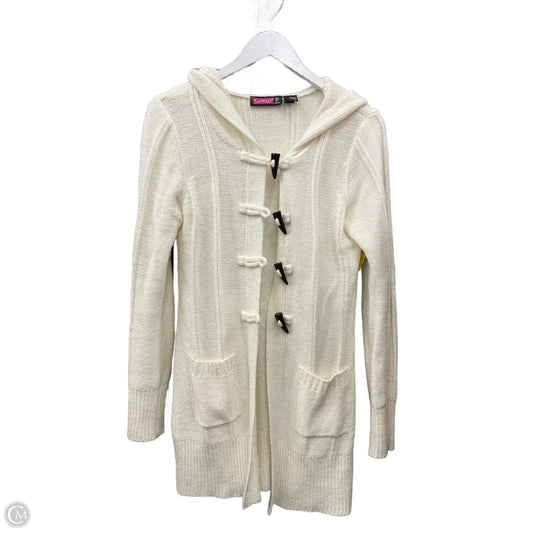 Sweater Cardigan By Say What In Cream, Size: Xl