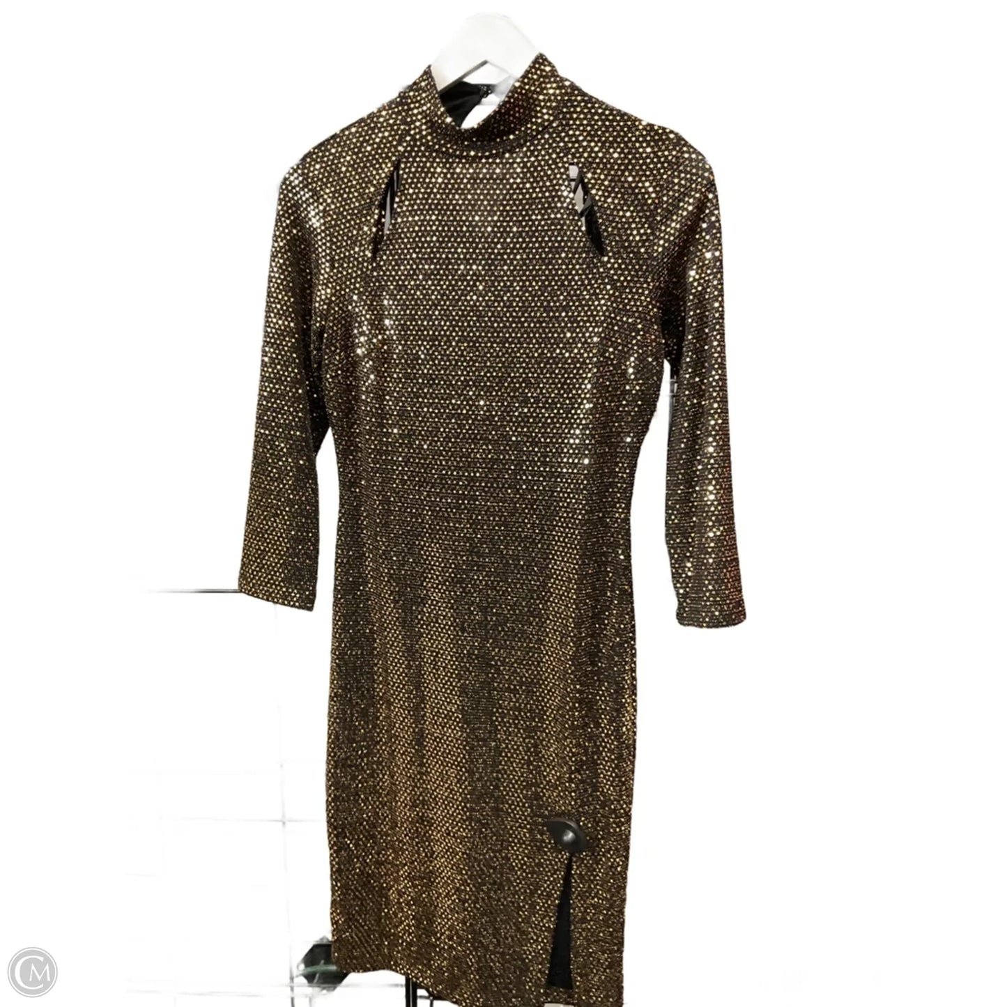 Dress Party Short By En Focus In Gold, Size: S