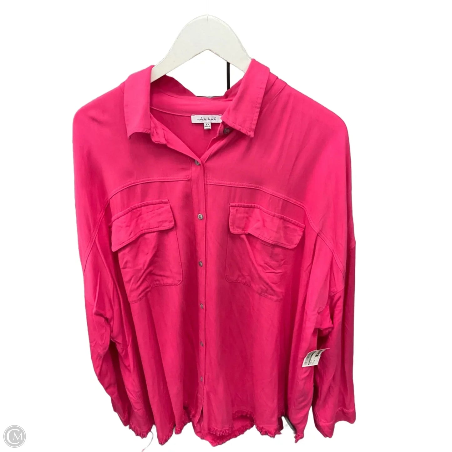 Top Long Sleeve By White Birch In Pink, Size: 3x
