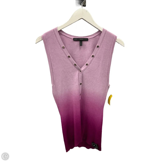 Top Sleeveless By White House Black Market In Purple, Size: L