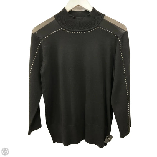 Top 3/4 Sleeve By Cable And Gauge In Black, Size: M