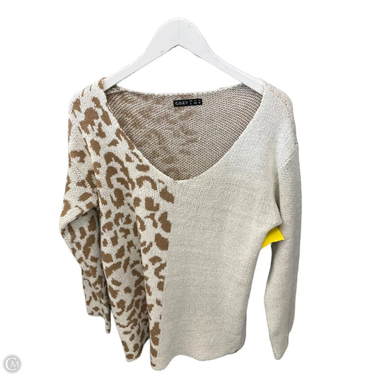 Top Long Sleeve By Cozy In Cream, Size: M