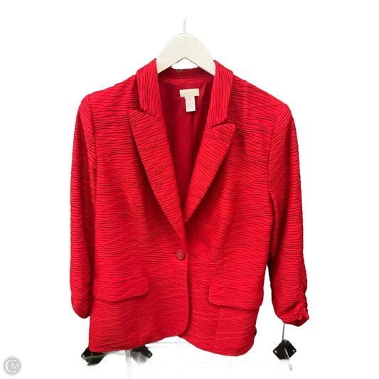 Blazer By Chicos In Red, Size: M