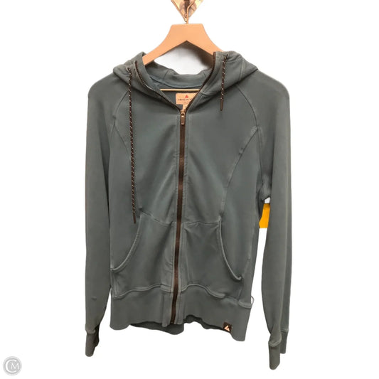 Sweatshirt Hoodie By Clothes Mentor In Teal, Size: M