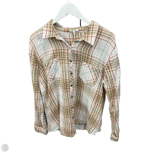 Top Long Sleeve By Maurices In Brown, Size: Xxl