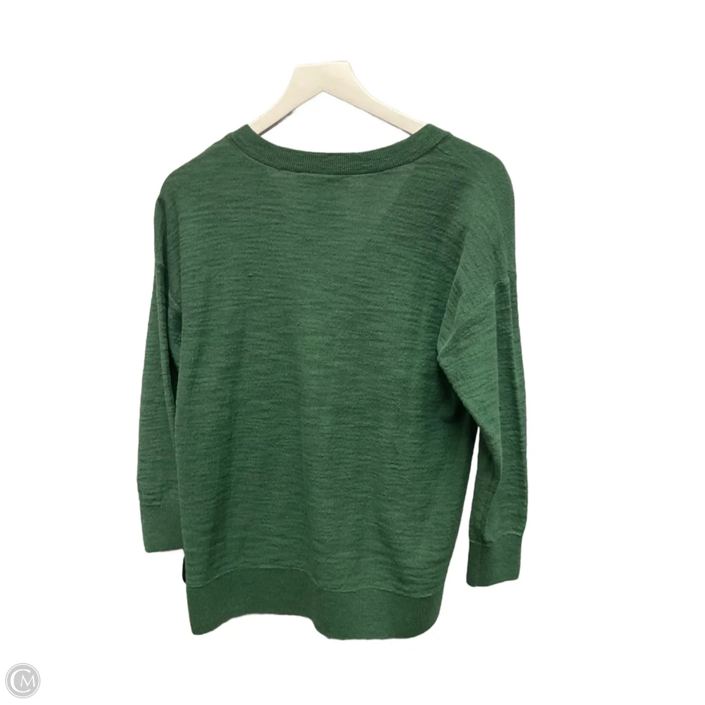 Top Long Sleeve By Loft In Green, Size: S