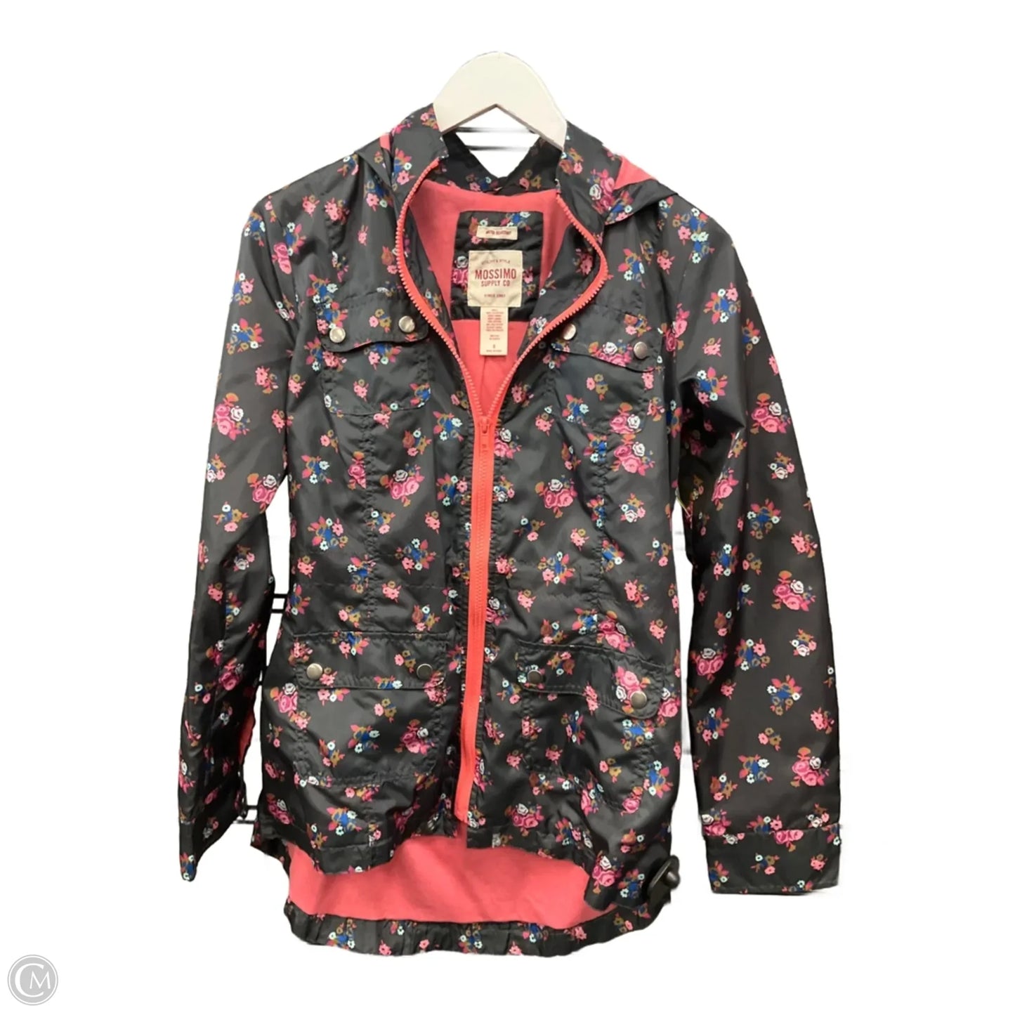 Jacket Windbreaker By Mossimo In Floral Print, Size: S
