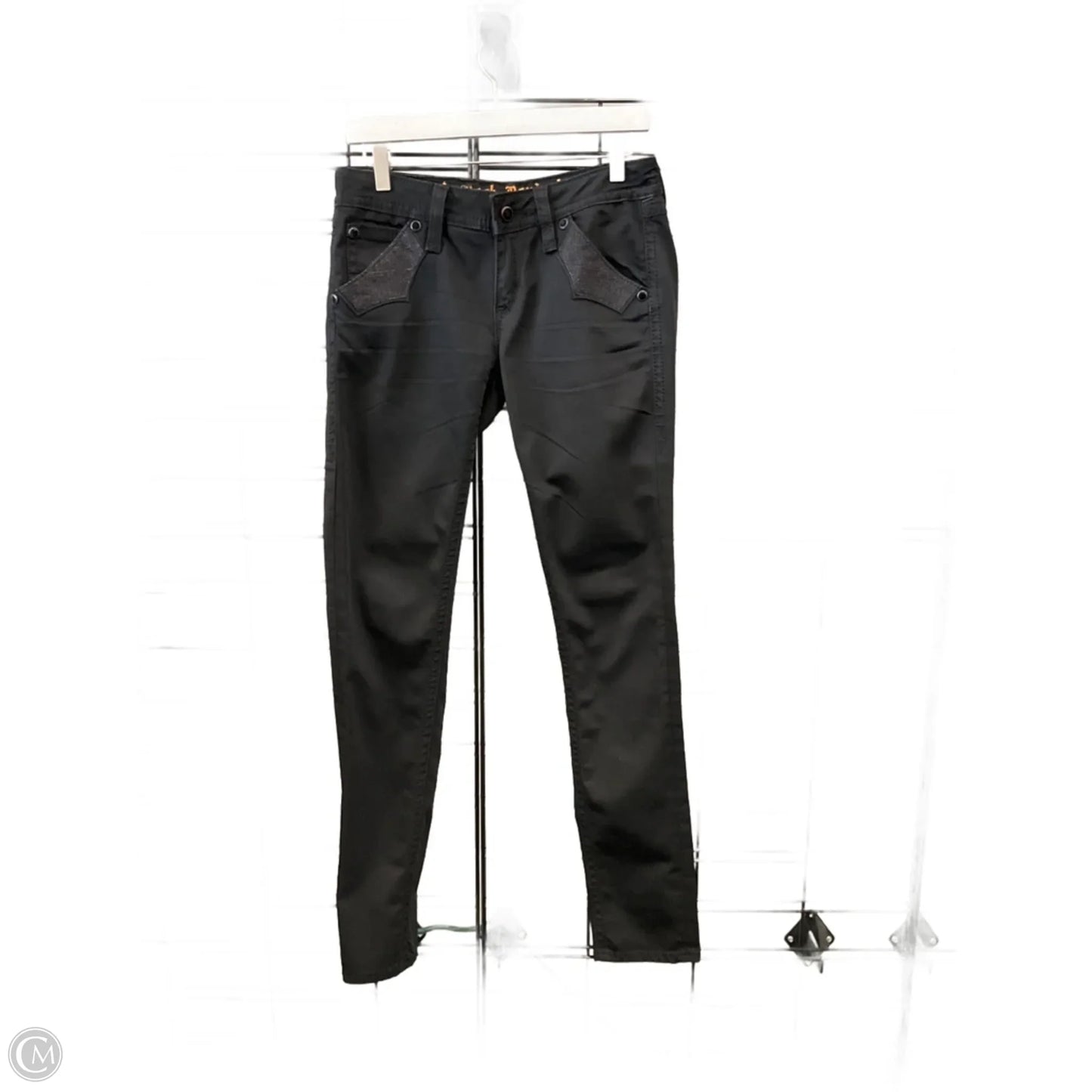 Jeans Skinny By Rock Revival In Black Denim, Size: 6